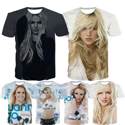 Women/men Summer Fashion 3D Britney Printing T Shirt Casual Short Sleeve Tops Tee Sports Wear Unisex Kids Summer T shirt