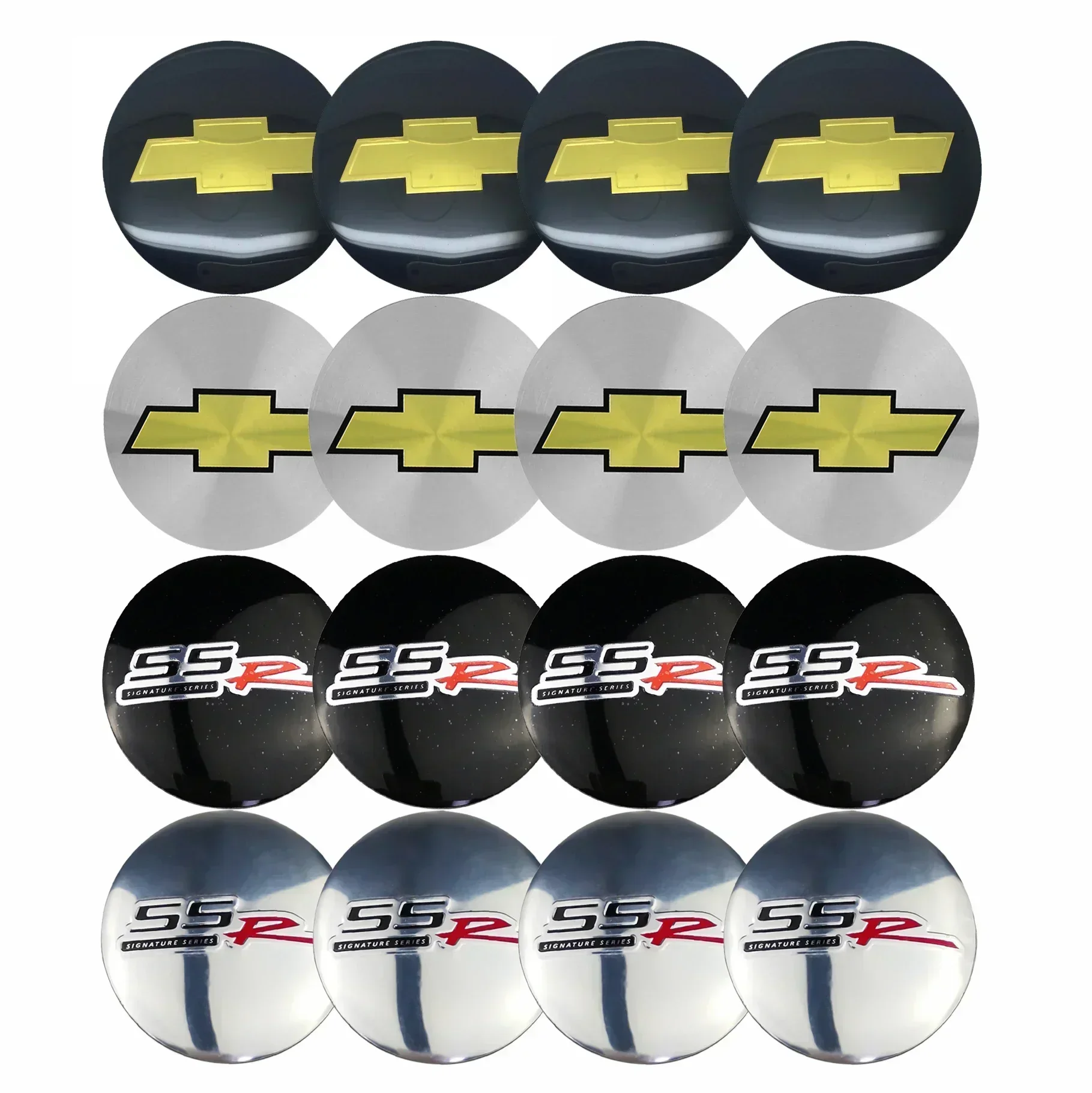 Pegatina de cubierta central para tapacubos de rueda de coche, 56mm, para Chevrolet Cruze Silverado Traverse Spark Equinox Cobalt Malibu Aveo Sonic Orlando