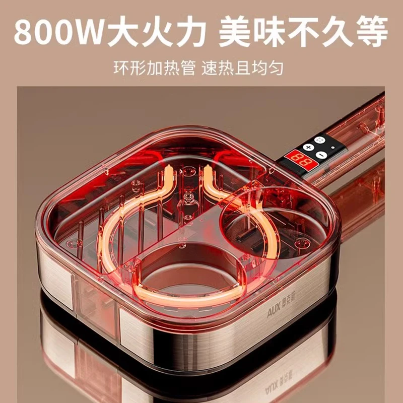 Picture 3: 3-in-1 breakfast pan Household small electric frying pan Fried egg artifact Egg burger machine Flat bottom non-stick pan