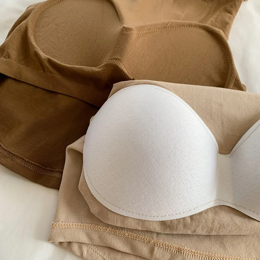 

Fashion Cotton Sling Round Neck Sleeveless Sleeveless Top Irregular Solid Color Base Shirt Women