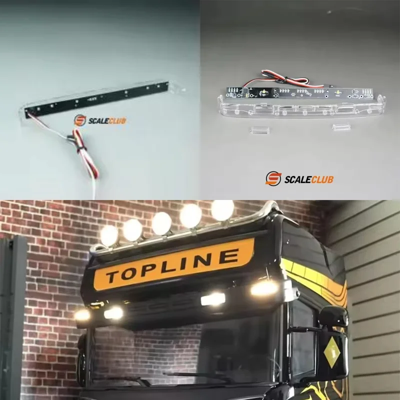 

Модель Scaleclub для Scania R620 R470 R730, солнцезащитный козырек, купольный светильник для Tamiya Scania 770S, детали для самосвала прицепа MAN Benz RC