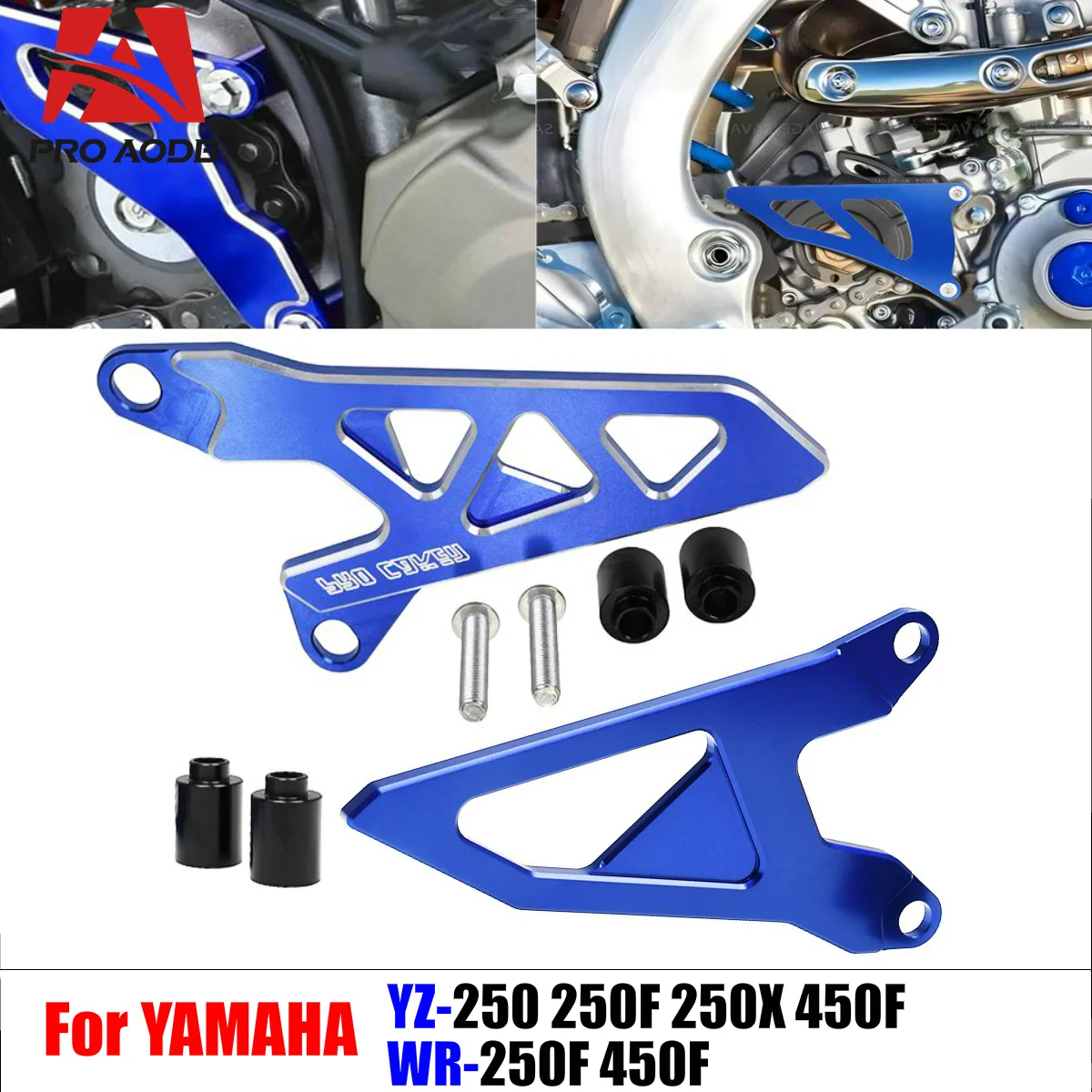 

For Yamaha YZ250 250F 250X WR250F YZ450F WR450F YZ250 250F 250X WR450F 450 Aluminum Front Sprocket Cover Chain Protector Guard