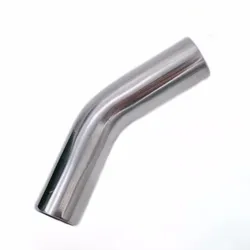 Automobile Exhaust16/25/38/51/63/76Mm Pipe Outer Diameter Butt Welding 45 Degree Elbow 304 Stainless Steel Sanitary Pipe Fitting