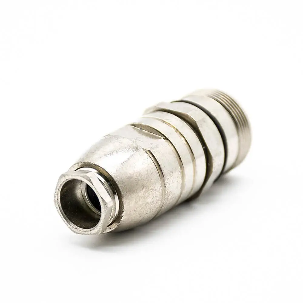 19 Pin Male M23 Connector Solder Type Straight Connector Shield