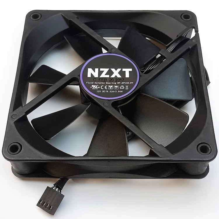 Imagem -05 - Nzxt-ventilador Hidráulico Fosco Controle de Velocidade Controle de Temperatura Ventilador Silencioso Novo Fios 12v 0.35a 14025 14cm Aer P140 Rf-ap140-fp