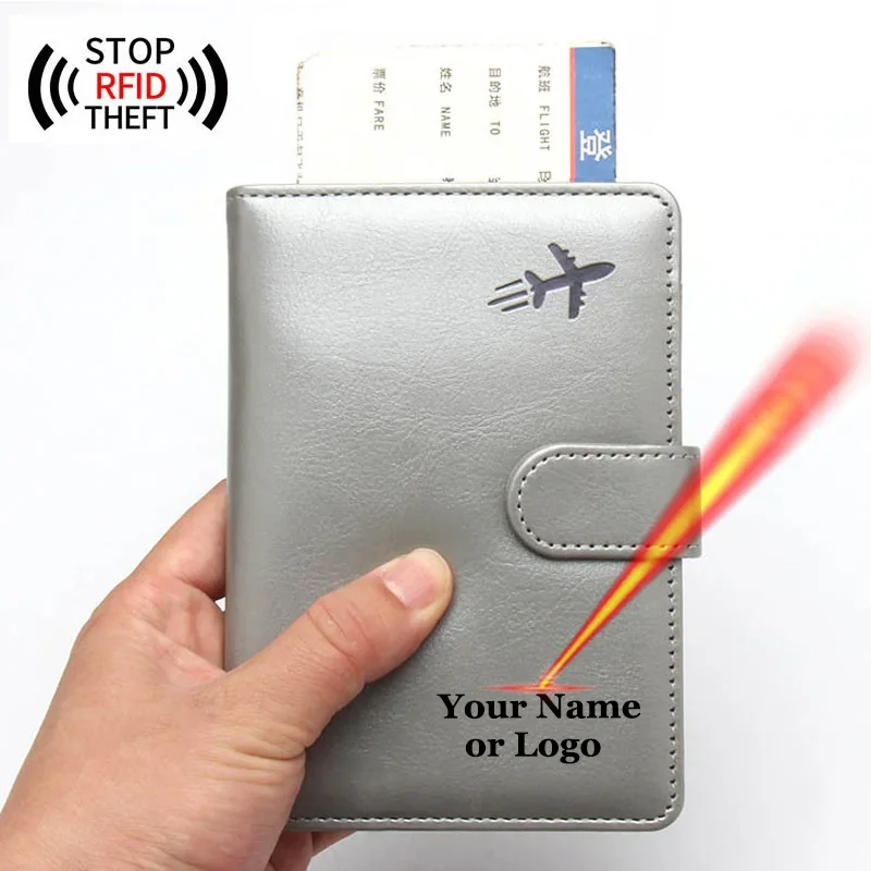 Personalised Passport Cover with Name or Logo Designer Unique Customized Passport Holders for Family