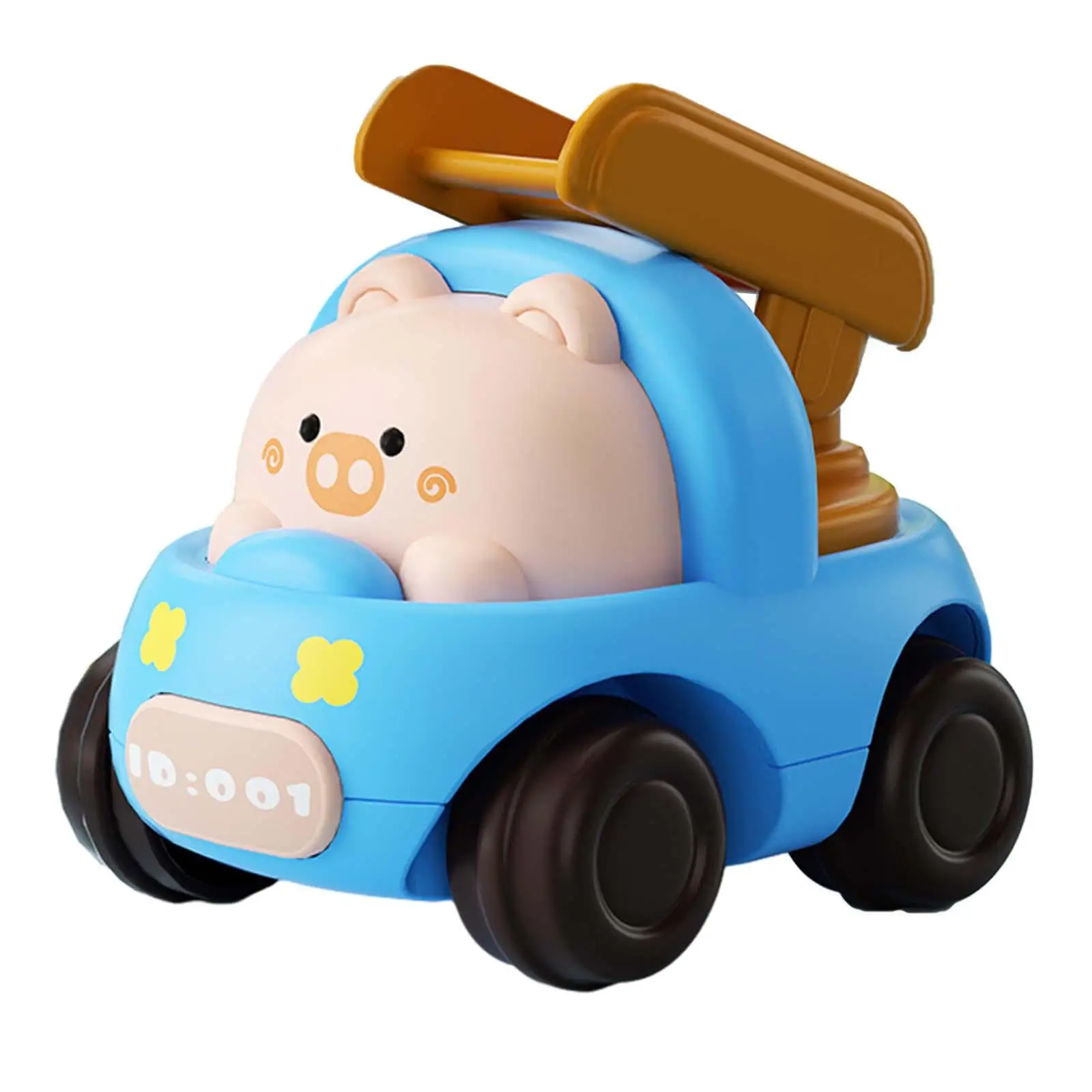 Inertial Engineering Car, Animal Car Toy, Preschool for 4+ Years, Motor Skills,