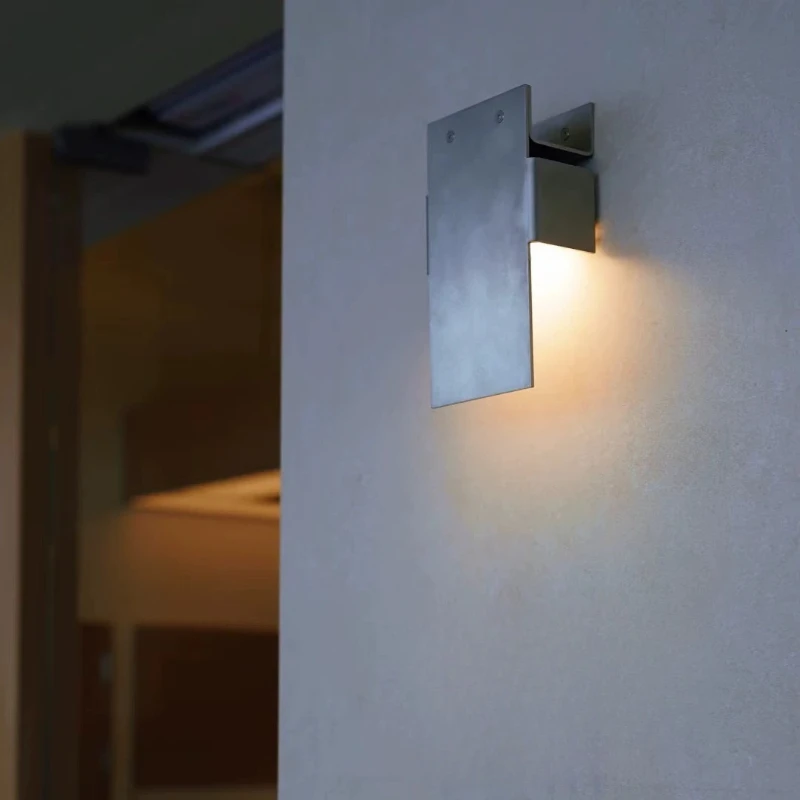Retro Industrial Style Wall Lamp Stainless Steel Outdoor Waterproof LED Wall Sconce Villa Courtyard Hotel Coffee House Luminaire