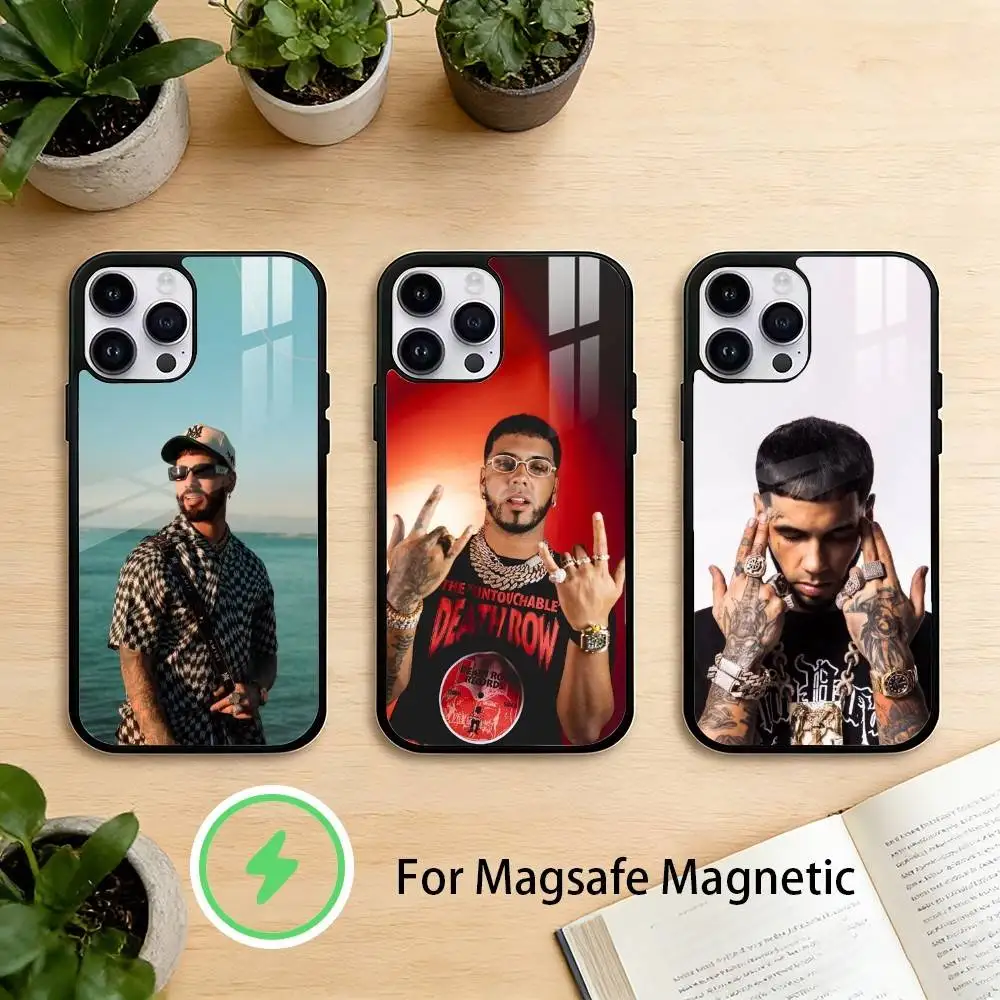 

Rapper A- Anuel AA Real Phone Case For iPhone 17/16/15/14/13/12/Plus/Pro/Max for Magnetic Wireless Charging
