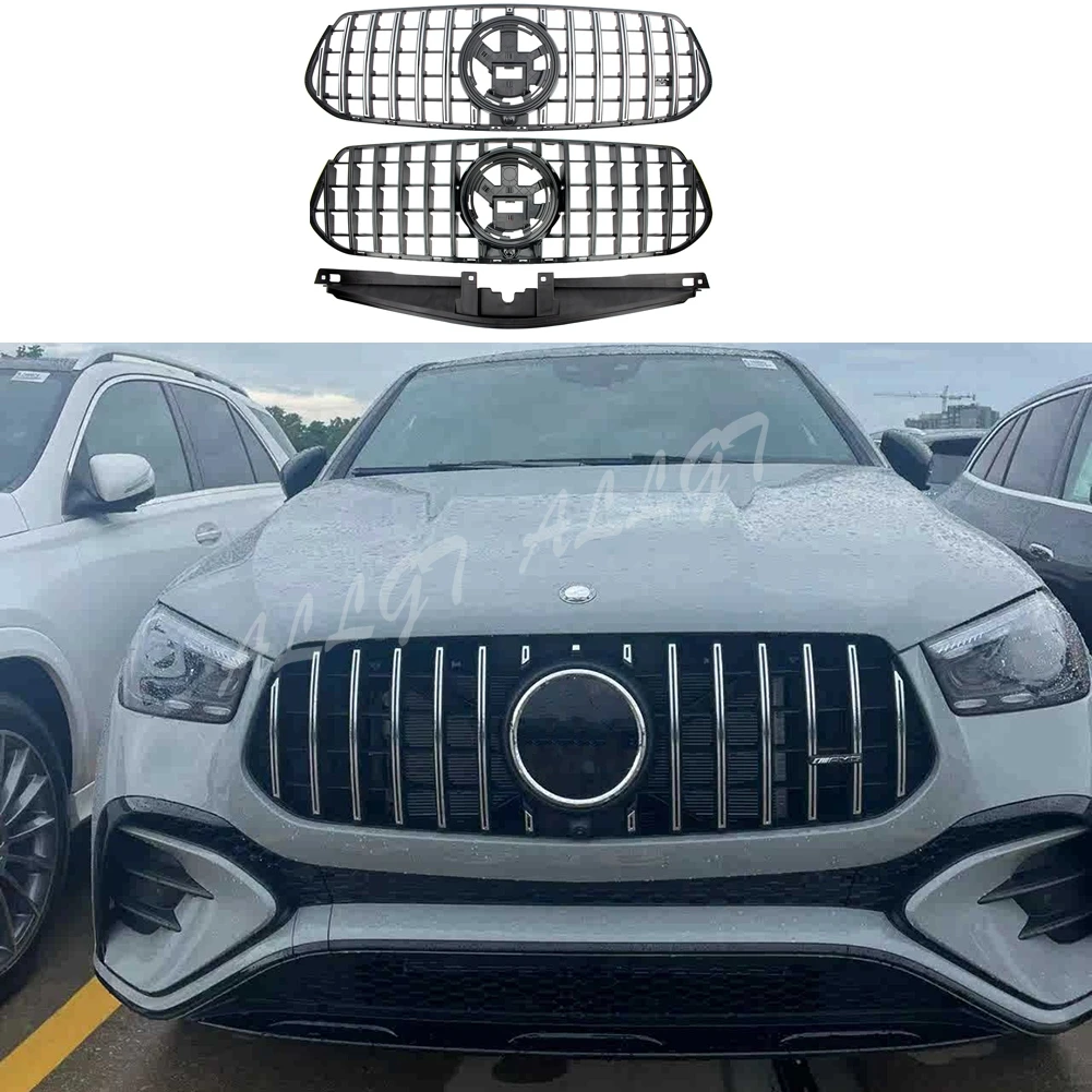 

Car Front Racing Facelift Grilles Upper Radiator Cover For Mercedes-Benz V167 W167 GLE300 GLE350 GLE400 GLE450d2023 2024+