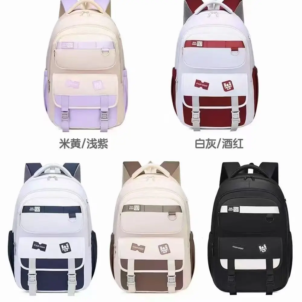 

New Leisure School Bags For Boys Girls Orthopedic Backpack Primary Middle High School Student Bags Large Capacity Light Mochilas