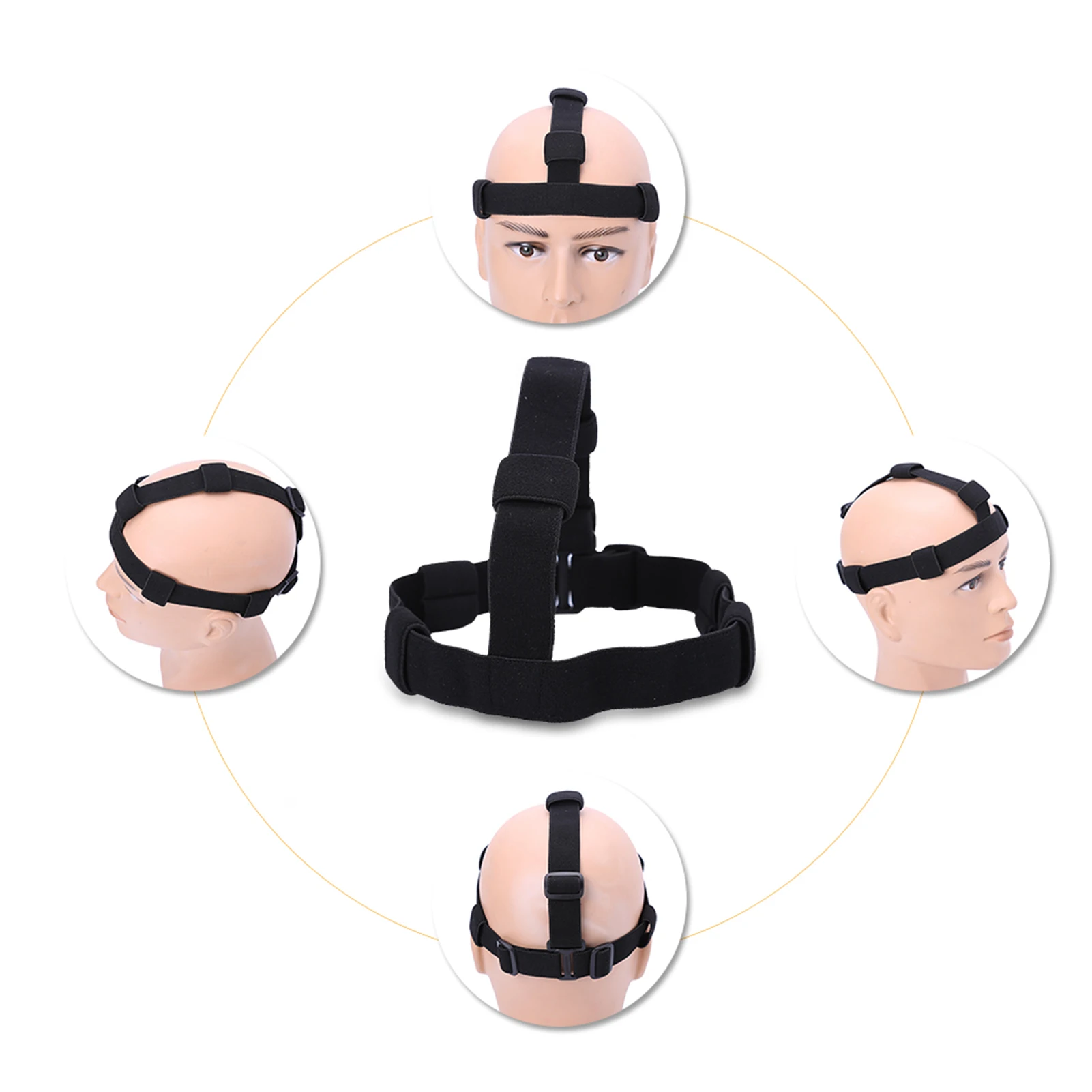 headlamp strap Black Flashlight Headband Headlamp Band For Flashlight Outdoor Tools headlight strap