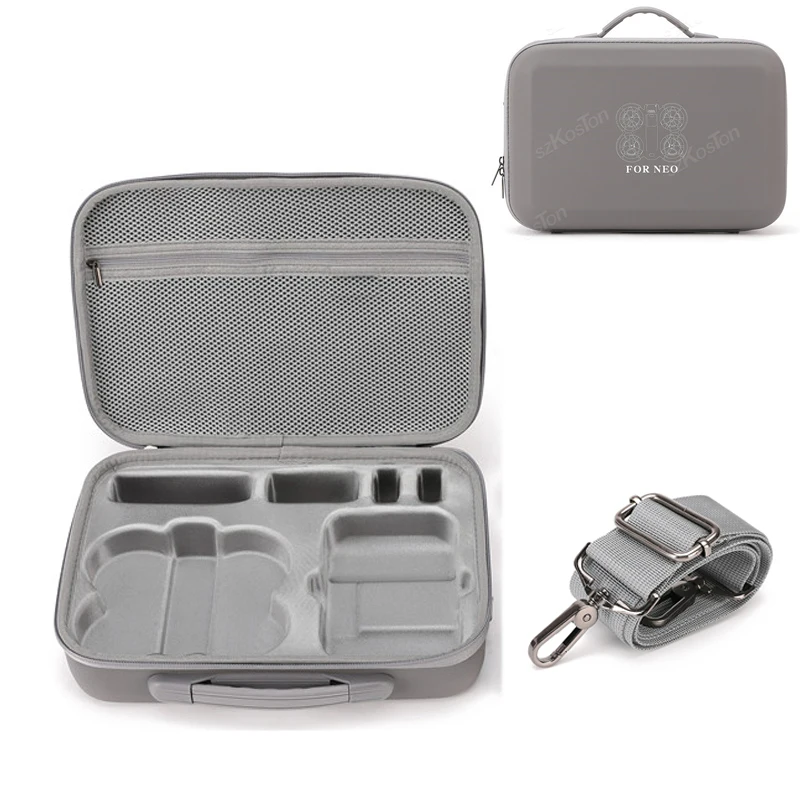 for DJI NEO Drones Storage Bag Protective Carrying Case PU Leather Drop-resistant Hard Shell Handbag Controller Accessories