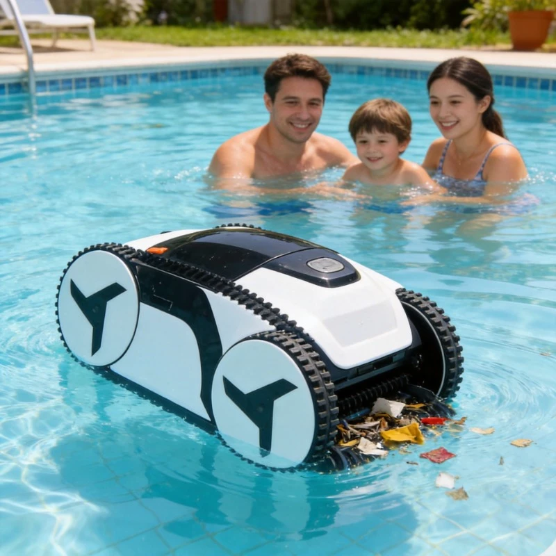 Swimming Pool Cleaning Robot APP-Controlled Cordless Pool Robot Cleaner Automatic Tool & Accessory