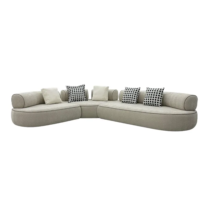 Modular Fabric Sofa for Villa and Large-Flat Living Room Apartment Luxury Corner Sofa with Premium Design