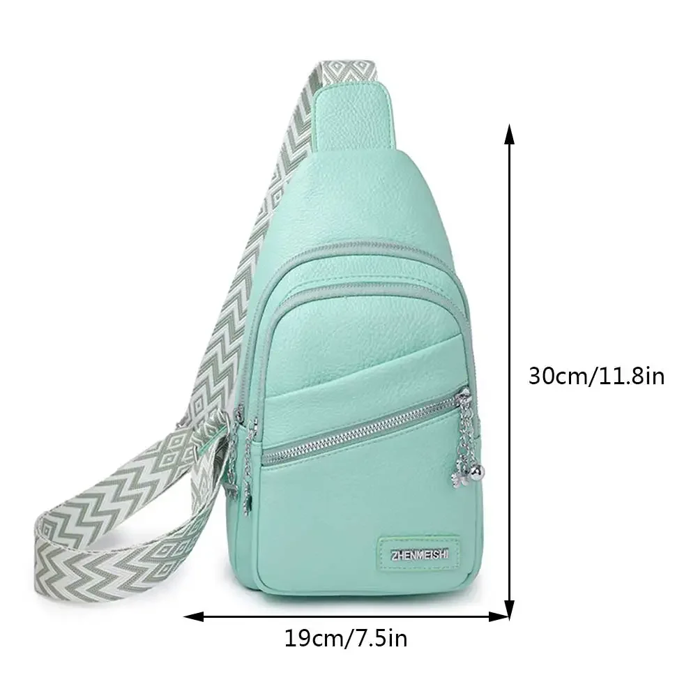Women Sling Chest Bags Fanny Pack Fashion Leather Waist Bags Multifunctional Waist Pouch For Phone Shopping Holder Banana Bag