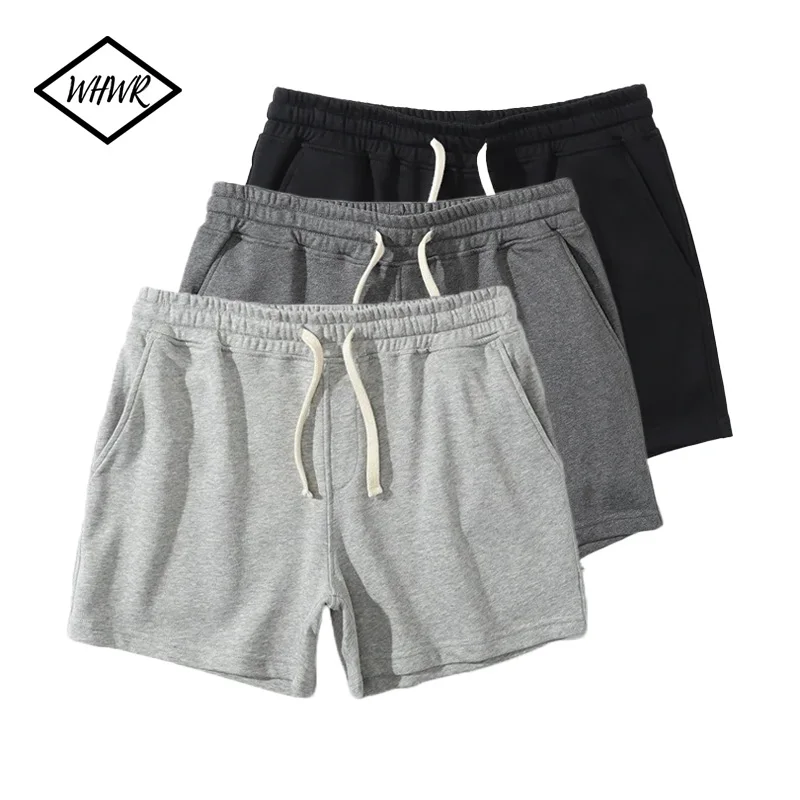 

2025 Mens Gym Summer Fitness Shorts White Breathable Surffing Seaside Resort Solid Running SportswearElastic Casual Sport Shorts