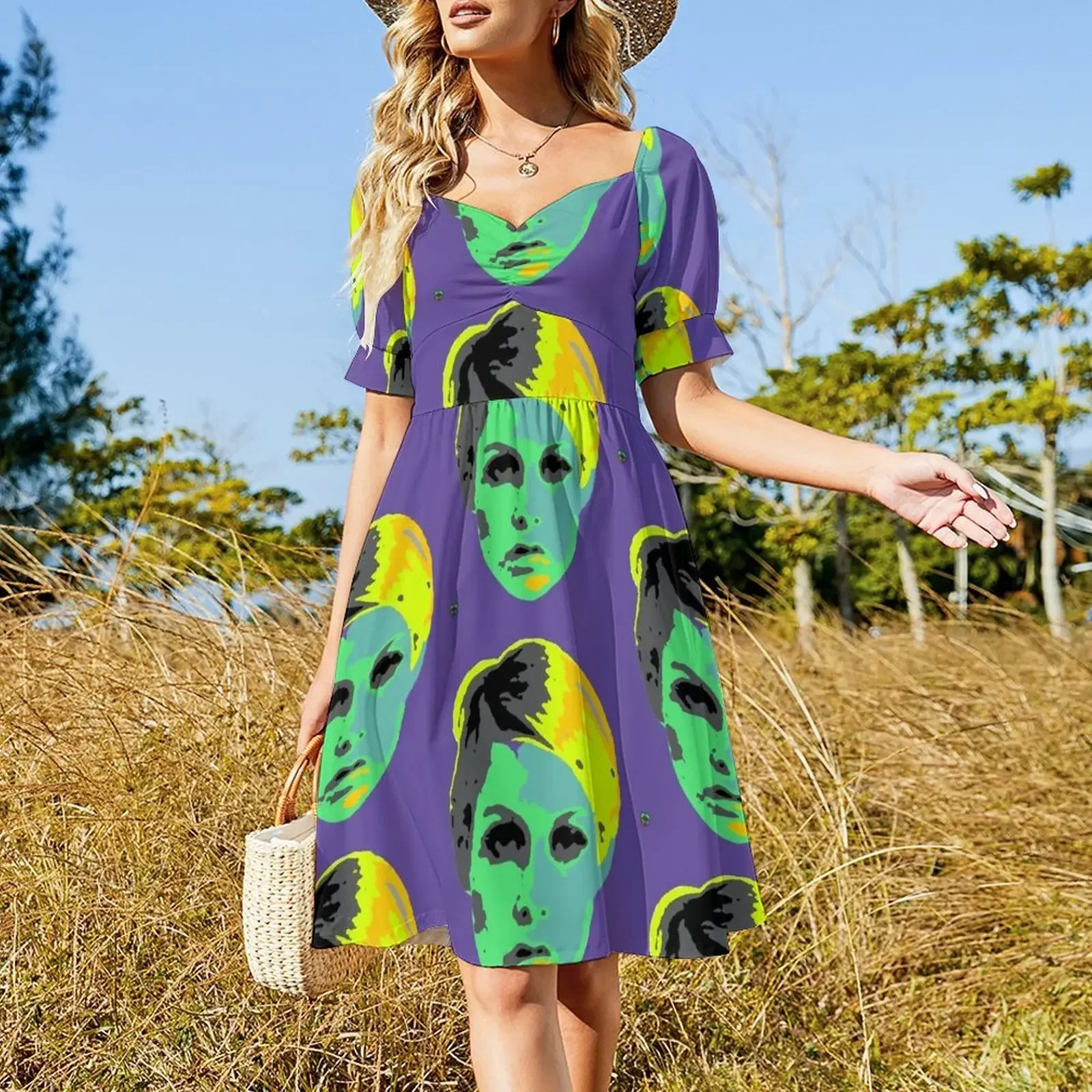 POP ART 1960S Sleeveless Dress Women's long dress elegant party dresses for women 2025 Dress