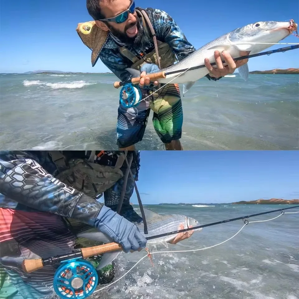 MAXCATCH Real Bonefish sedal de mosca flotante WF para agua salada - imagen 2