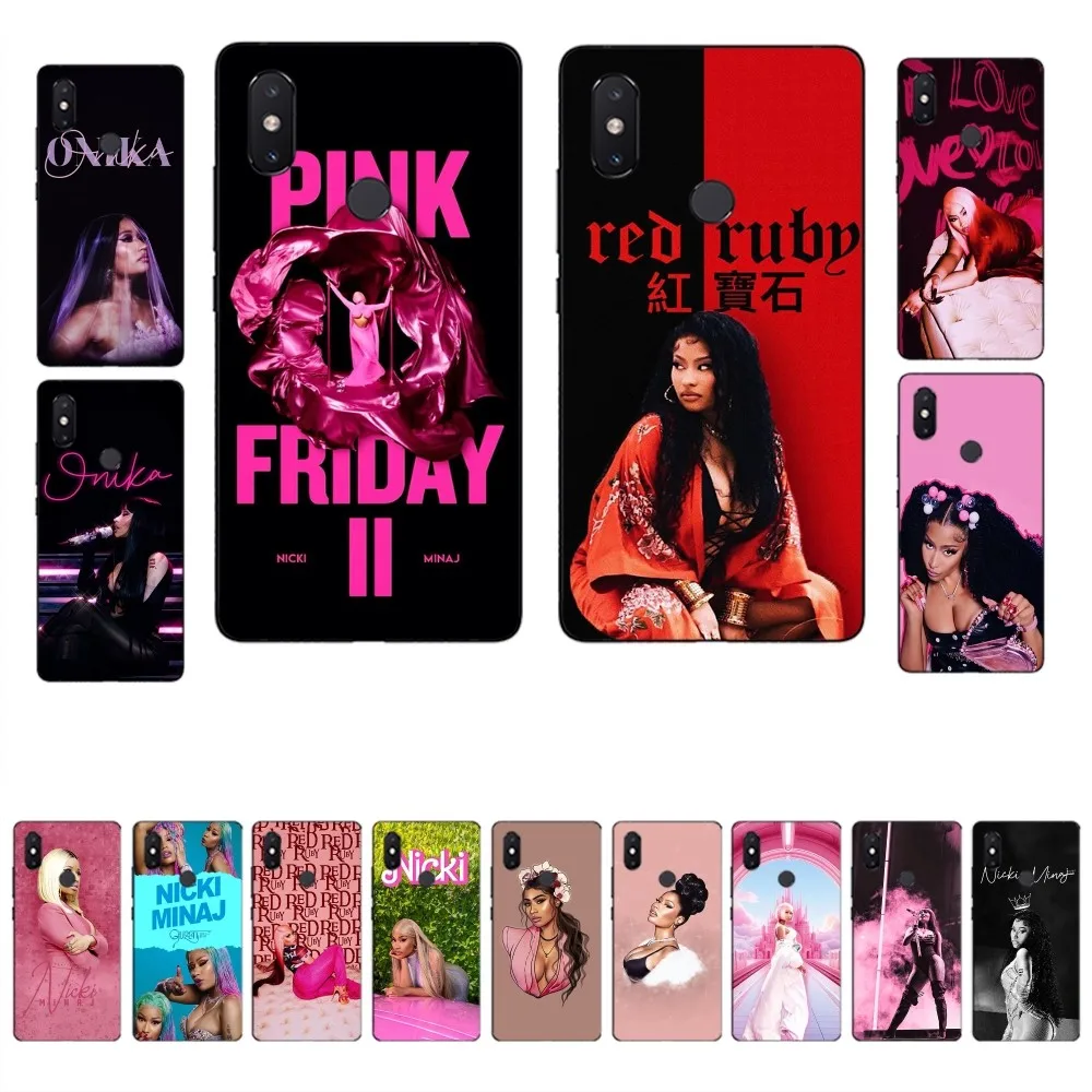 N-Nicki M-Minaj Rapper Pink Friday 2 Phone Case For Xiaomi Mi 5X 8 9 10 11 12 Lite Pro 10T PocoX3pro PocoM3 Note 10 Pro Lite