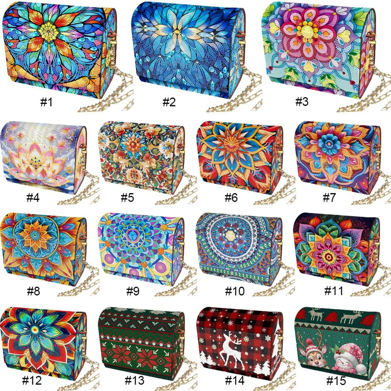 

DIY Diamond Painting Crystal Rhinestone Purse Special Shape 5D Diamond Painting Shoulder Bag Kit for Cash Carry Daily Use Travel