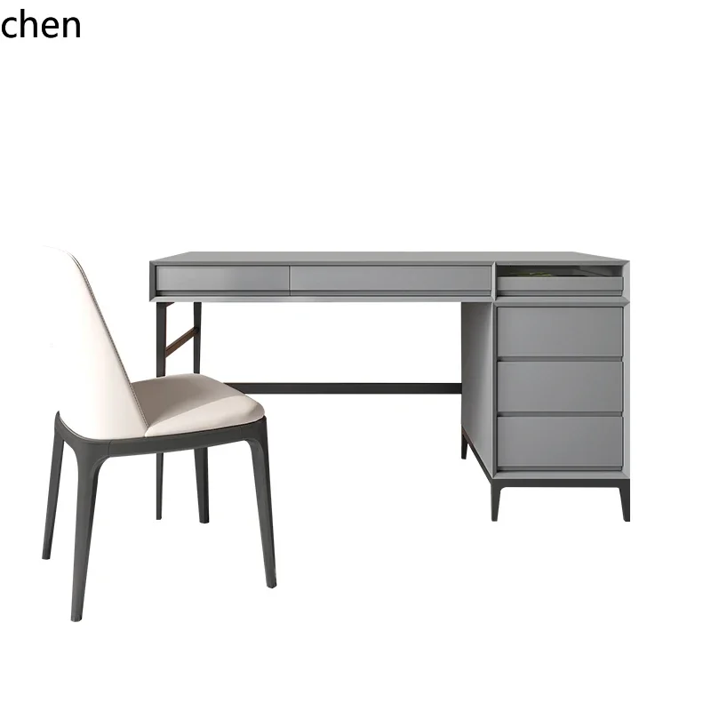 

YFY minimalist desk solid wood with drawers bedroom computer desk Nordic study office writing desk