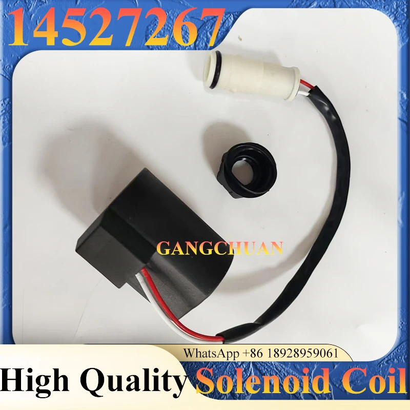 อะไหล่รถขุด 14527267 โซลินอยด์คอยล์ 24V โซลินอยด์วาล์ว สำหรับ EC160B EC180B EC135B EC140B EC700B