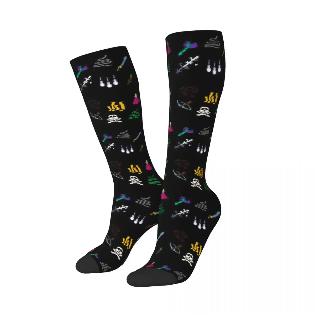 Old School Runescape Player Killing Bundle Socks Harajuku Sweat Absorbing Stockings All Season Long Socks for Birthday Present