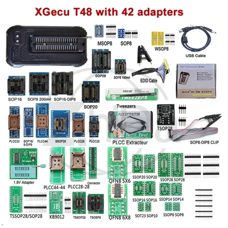 T48 TL866II upgrade programmer notebook BGA LCD main board bios car NAND burner
