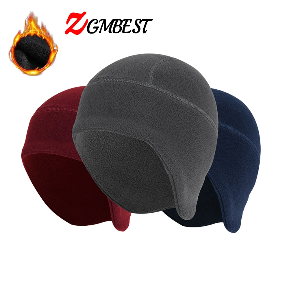 

Winter Warm Skull Cap Soft Fleece Beanie Hat Thick Windproof Watch Cap Skiing Outdoor Hiking Cycling Ski Headwear for Men Women