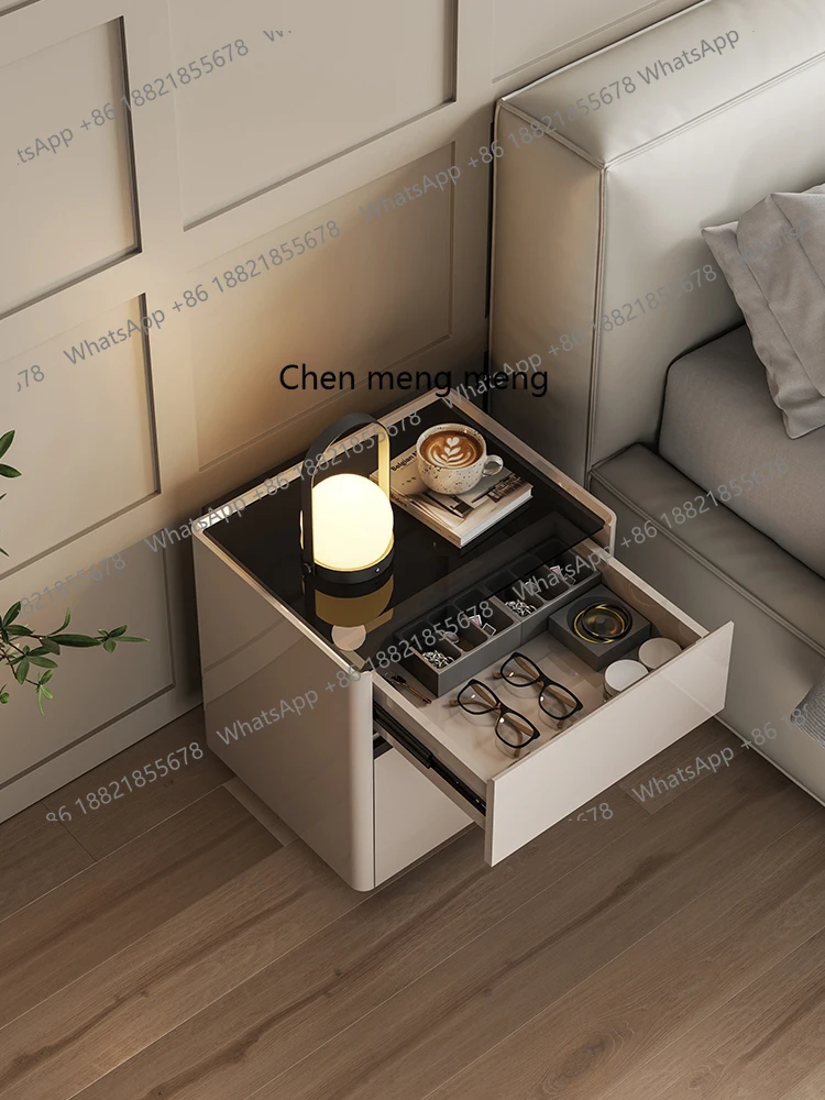 

Light luxury high-end bedside table, safe, integrated home, new model