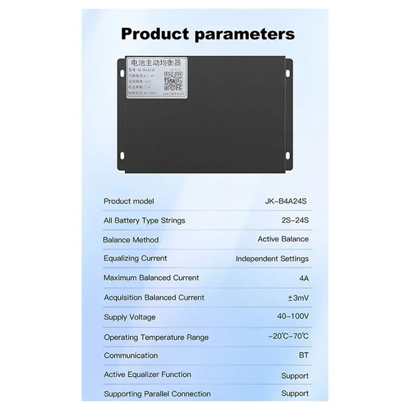 DTB7 Smart Active Balancer 4A 2S-24S Li- Lifepo4 LTO Battery Bluetooth App Balance Board for Supercapacitor