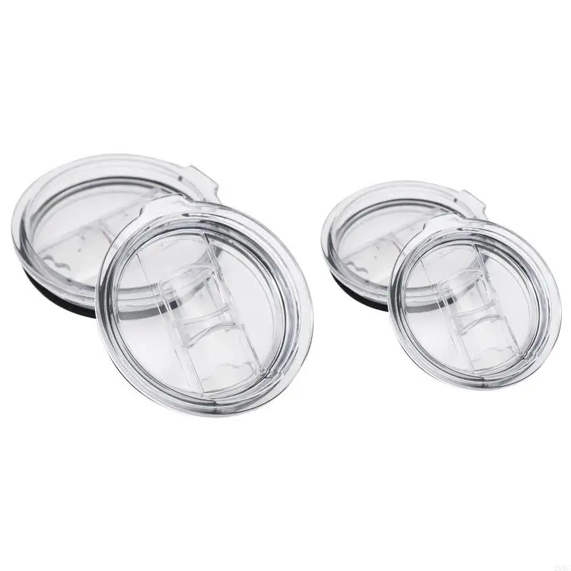 2 PCS Replacement Fit Vacuum Lid For Tumbler Cup Plastic Home Gift Splash Resistant Lids Sliding Covers Gift Q5WC