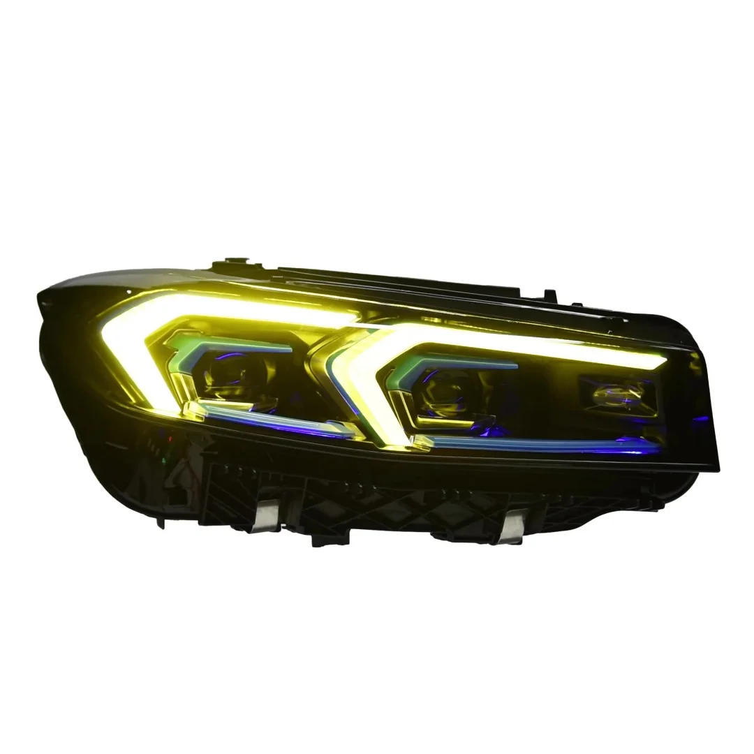 Gold Angel Eye LED Headlights for 3 Series G28/G20 2019-2024 New 12V Projector DRL 6000K 70W Retrofit/Upgrade