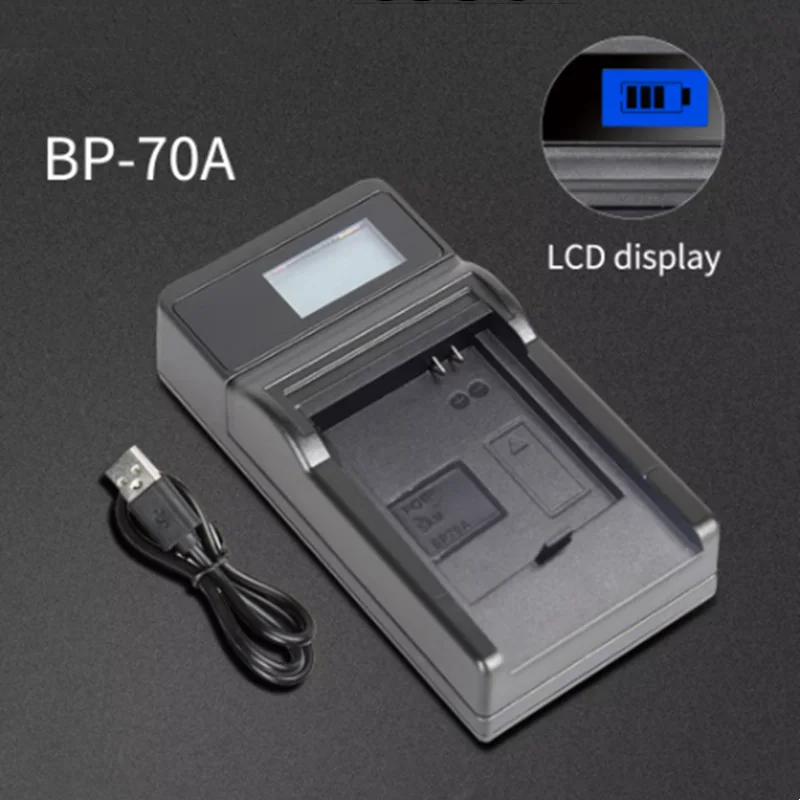 BP70A USB LCD Camera Battery Charger For Samsung BP-70A BP70a PL120 PL121 PL170 PL171 PL200 ST76 Camera Accessories Charger