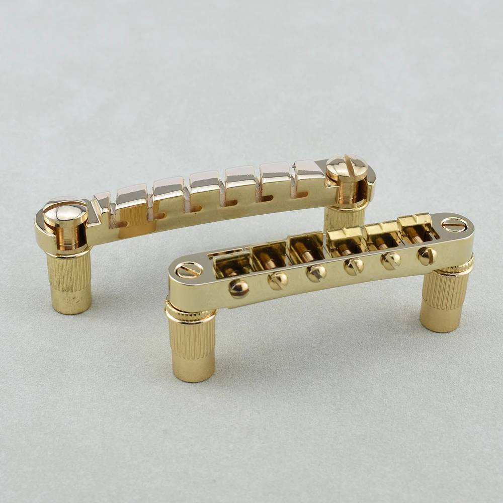 

1 Set Original Genuine IBZ Quik Change III Tune-O-Matic Electric Guitar Bridge And Tailpiece ( Gold )