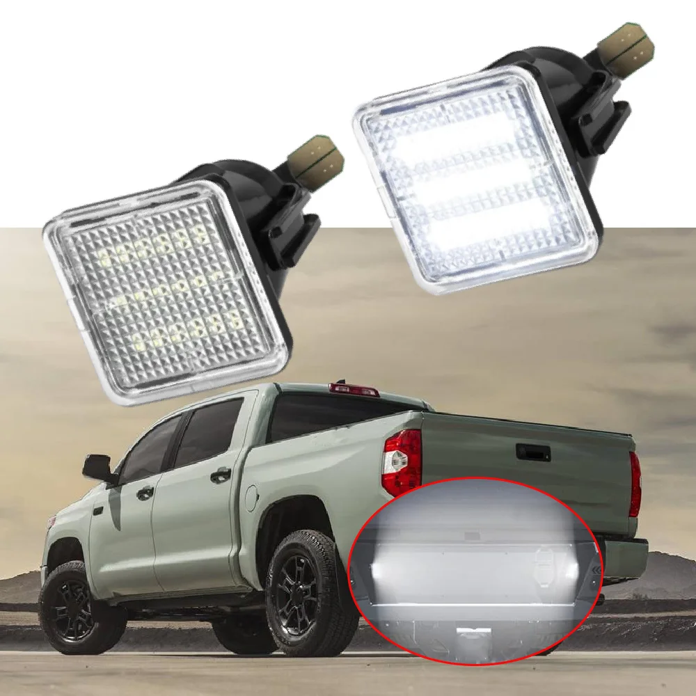 Ensemble de feux de plaque d'immatriculation LED pour Toyota Tacoma 2016-2023 Tundra 2014-2023