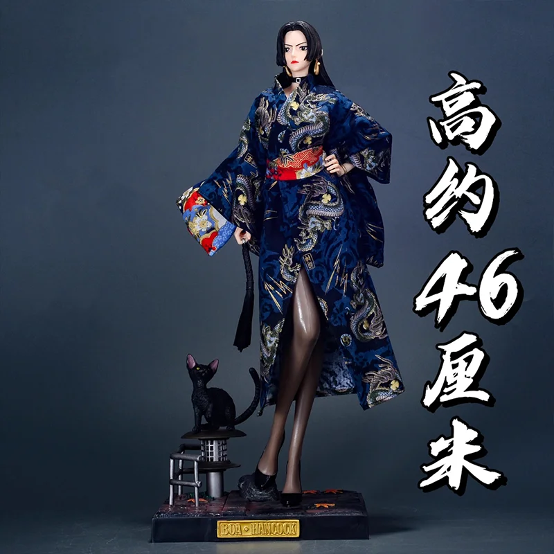 46cm One Piece Boa Hancock Kimono Girl Anime Figurine PVC model Action Figure Statue Collection Desktop decoration Holiday gift