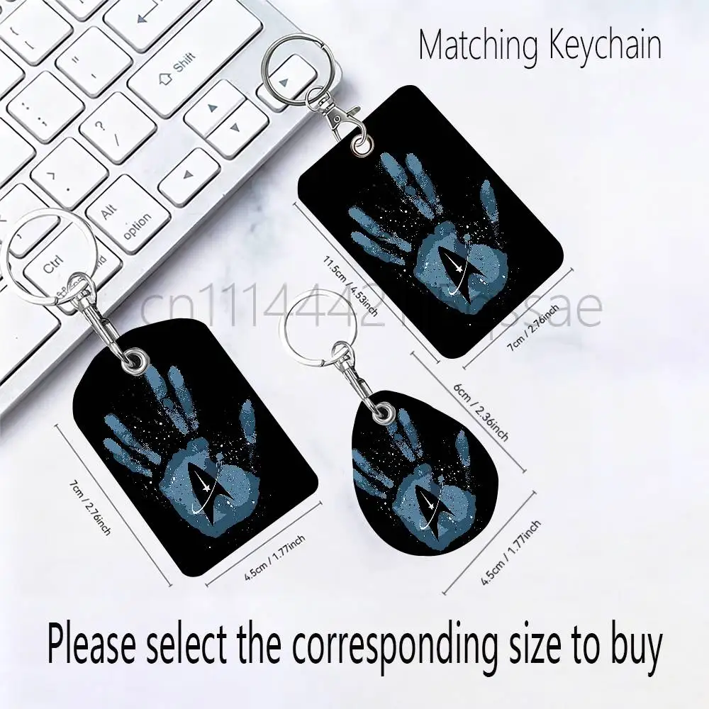 S-Star T-Trek For AirTag Case Card Sleeve Holder ID Credit Bank Access Keychain For Air Tag Shell