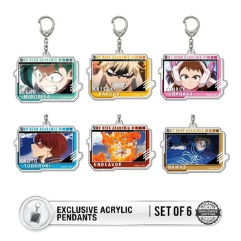 Kawaii My Hero Academia Acrylic Keychain 6CM Mirko Togata Toga Himiko Cosplay Llaveros Itabag Charm Halloween Christmas Gift