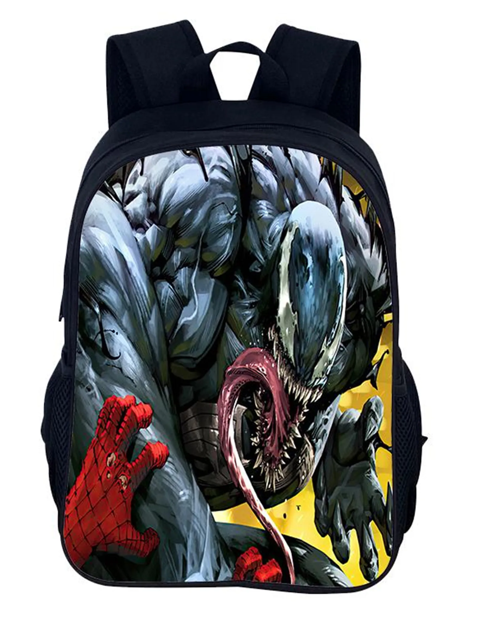 Unisex Kids Classic Canvas Bookbag,Venom Lightweight Backpack Student Casual Big Rucksack for School Travel