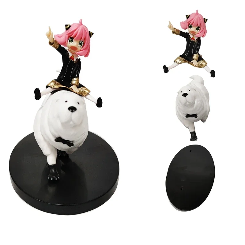 Spion x anya Familien-Action-Charakter, 14cm Anime-Charakter, Bindung, anya, Fogg, kawai Mädchen Reithund, PVC-Serie Modell, Spielzeug puppe