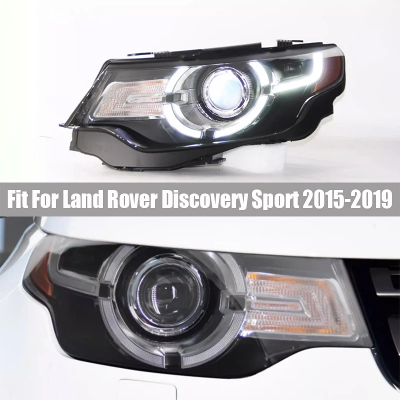 Fit for Land Rover Discovery Sport 2015-2019 Headlamp Assembly Retrofit LED High Profile Daytime Running Lamp Streamer Steering