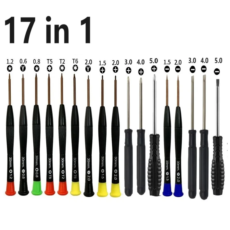 36/17 IN 1 Mobile Phone Disassembly Repair Tools Pry Opening Screwdriver Set for iPhone Laptop Computer Pry Opening Repair Tool