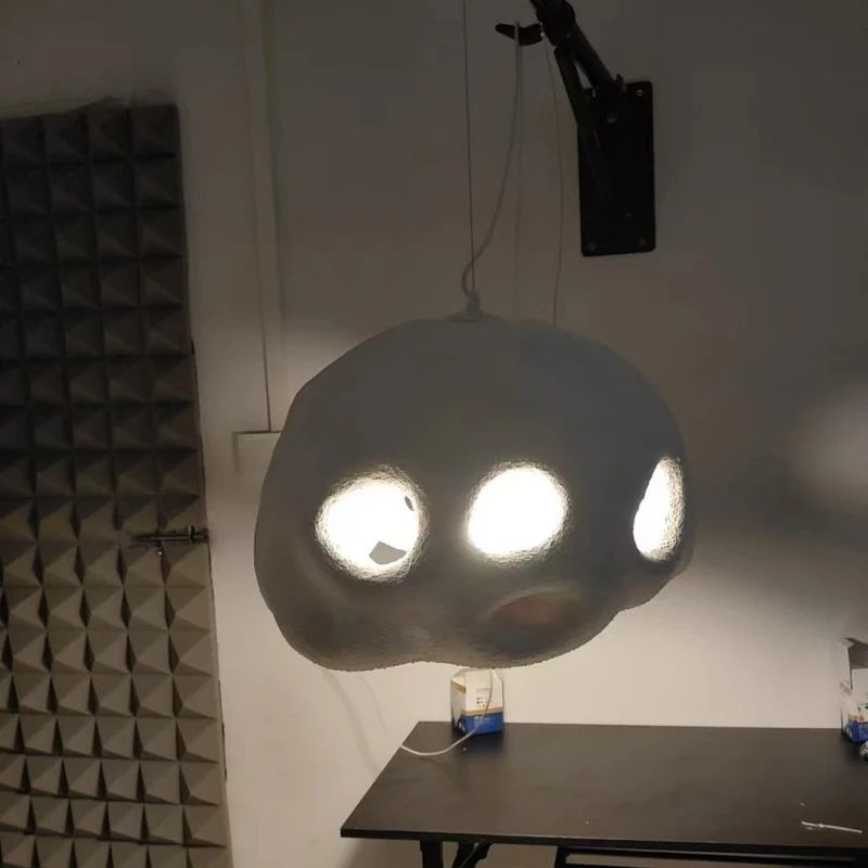 Design Retro High-Density Polystyrol Weiß Pendelleuchte für Restaurant Esszimmer Insel Beleuchtungskörper G80 Glühbirne