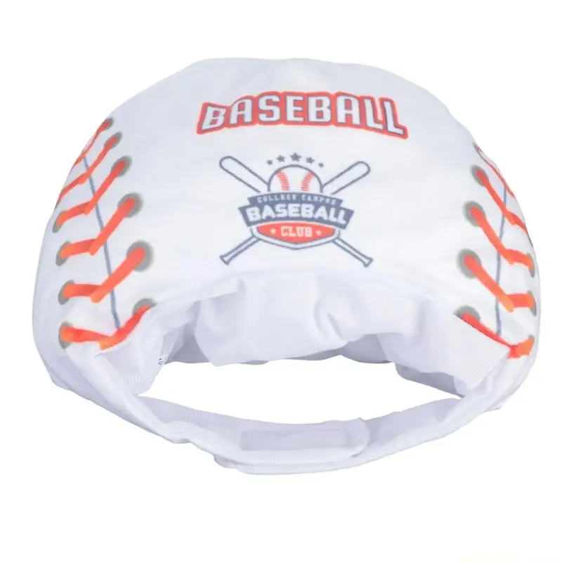 QX2E Soft Fabric Pet Baseball Cap Costume, Pull-On Accessory for Photo Styling, Home Styling, Birthday Party, and Celebration