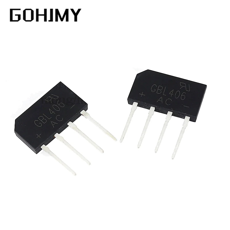 5PCS GBL406 GBU406 GBU606 ZIP Brigde Rectifier