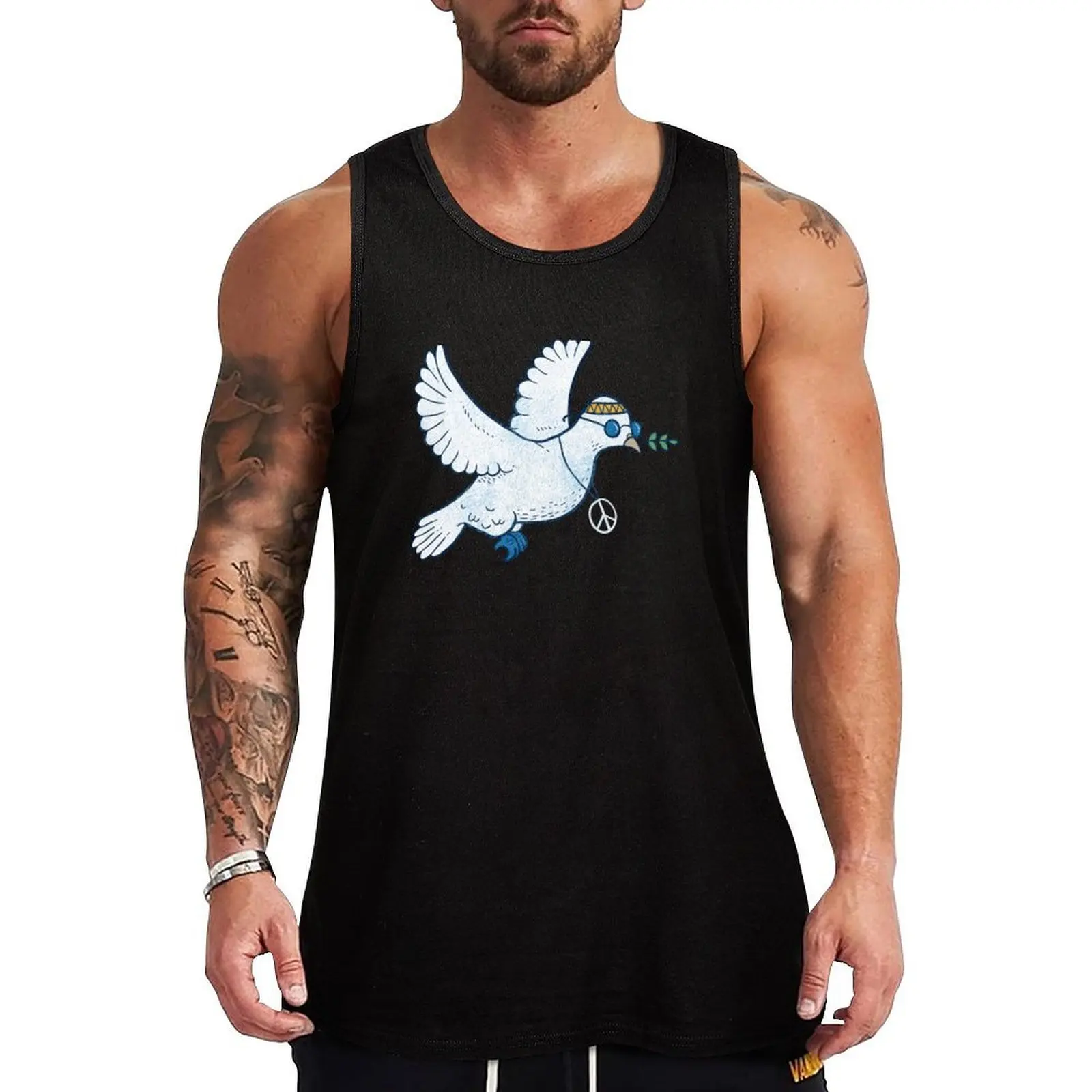 The Hippie Dove Tank Top Lightweight Basic Tank Top Cotton Casual Undershirt