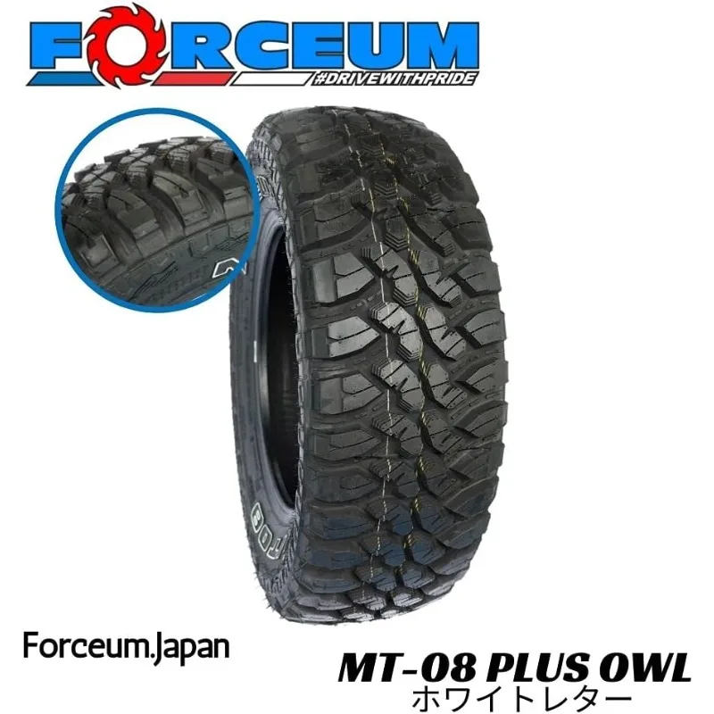 M/T 08 Plus الطين على الطرق الوعرة شاحنة خفيفة شعاعي الإطارات-LT235/75R15 235/75/15 235/75-15 104/101Q نطاق الحمل C LRC 6-Ply OWL Out