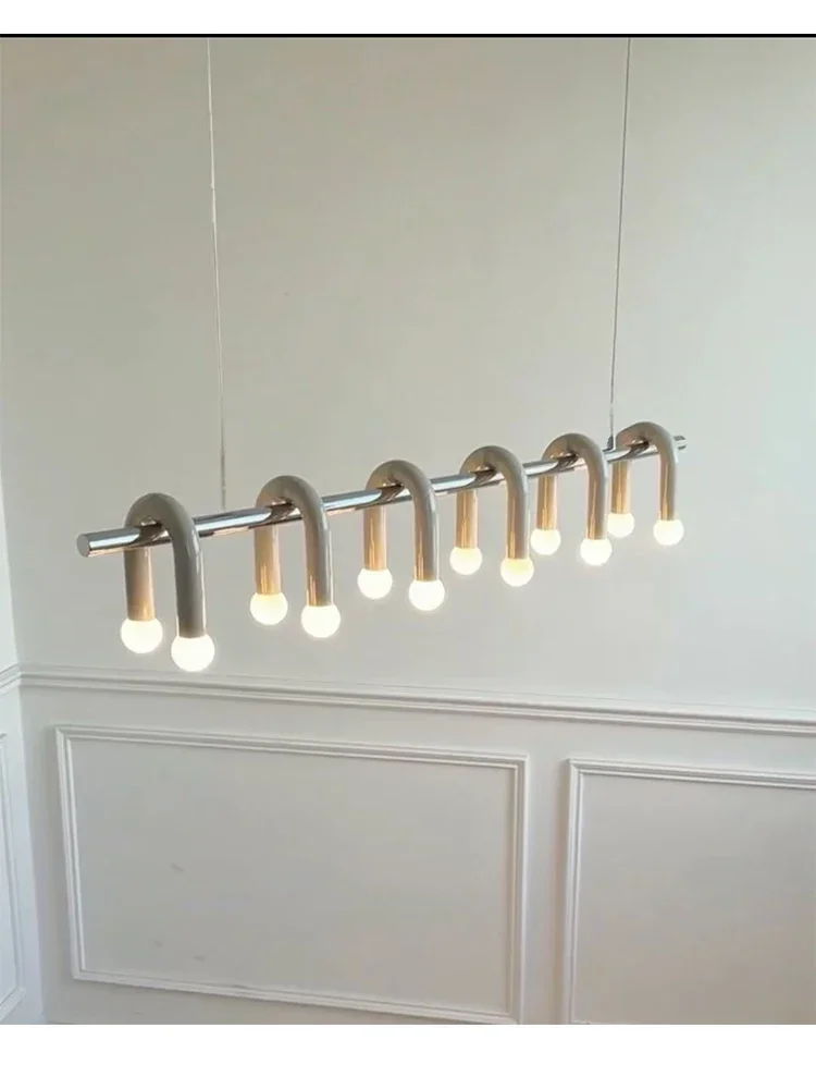 

Nordic Lamp Cream Style Designer Restaurant Bar Chandelier Modern Minimalist Dining Table Bedroom Pendant Light Home Decor LED